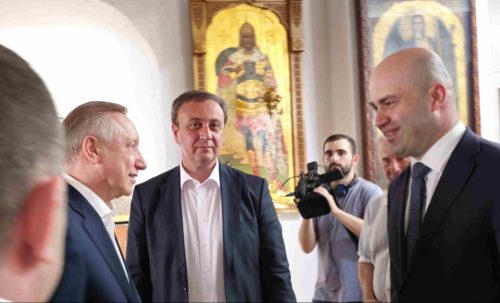  Лаша Ашуба посетил Сухумский кафедральный собор Благовещения Пресвятой Богородицы